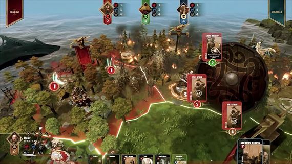 Vikingovia zo stolovej hry toia v stratgii Blood Rage: Digital