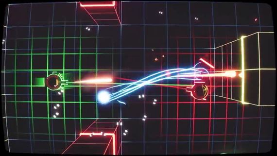 Retrograde Arena rozpta pestrofarebn prestrelky dronov