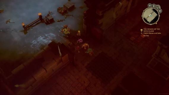 The Dungeon of Naheulbeuk: The Amulet of Chaos predvádza boj s goblinmi