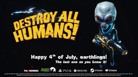 Destroy All Humans! predčasne oslavuje Deň nezávislosti