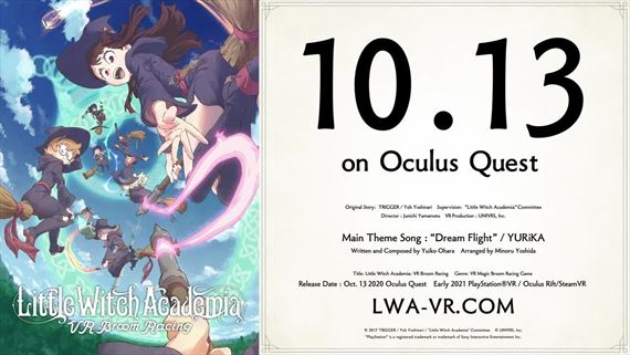 Zalietajte si na metle v Little Witch Academia VR hre