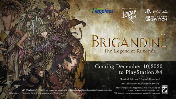 Akn JRPG Brigandine prde aj na PS4, dostala dtum