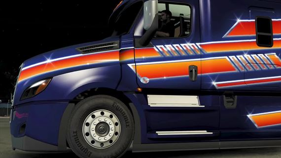 American Truck Simulator dostal Retrowave Paint Jobs DLC