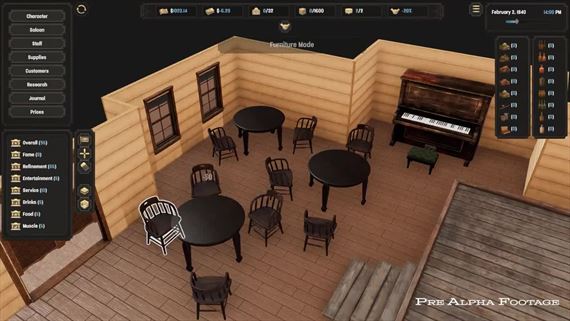 Deadwater Saloon ukazuje svoju pre-alpha verziu