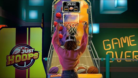 Arkdov basketbal Just Hoops priiel na Quest