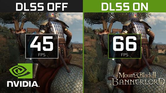 Mount and Blade II Bannerlord ukazuje zvýšený výkon s DLSS