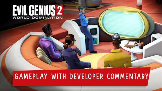 Evil Genius 2 prina desamintov komentovan video z hry