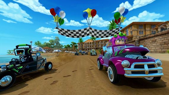 V Beach Buggy Racing 2 odštartovali motokáry, bláznivá jazda sa začína