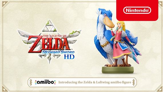 Skyward Sword HD dostane Zelda & Loftwing amiibo