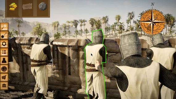 Templar Castle Builder vybuduje kriiacke sdlo a postav sa proti neveriacim