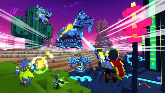 Voxelov MMO Trove m namieren na Switch