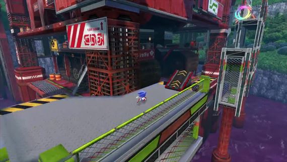 Sonic Colors: Ultimate ukazuje hratenos v leveli Planet Wisp: Act 4