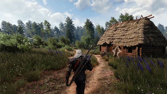 Witcher 3 v 8K s vanilla nasvieten�m, raytracingom a 50-timi modmi