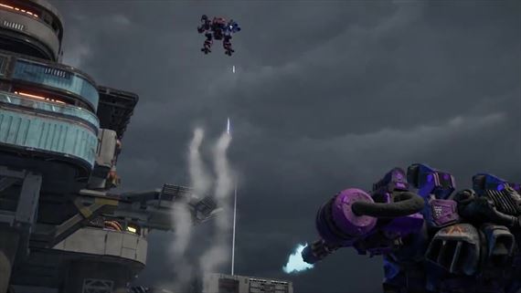 Mecha titul Galahad 3093 rozbieha otvoren betu