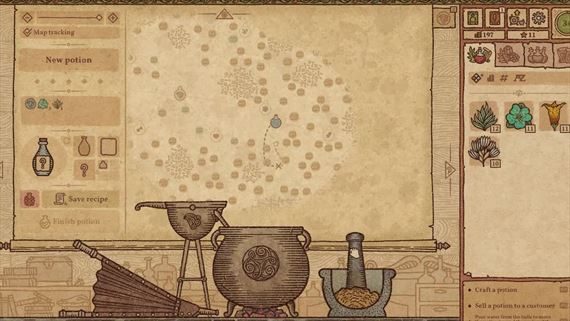 Potion Craft m na Steame dostupn playtest