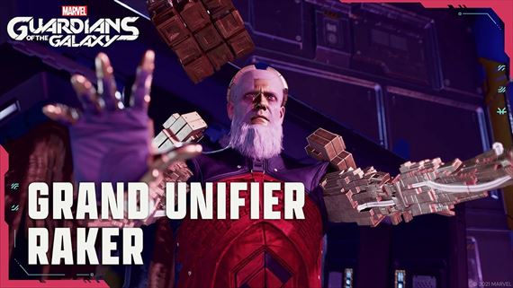 Guardiands of the Galaxy - Grand Unifier Raker sa ukazuje v RTX