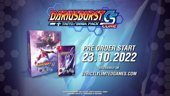 DARIUSBURST CS CORE + TAITO/SEGA Pack dost�va limitovan� vydanie
