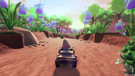 Smurfs Kart vypustil šmolkov na motokárach