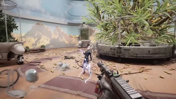 Atomic Heart ukazuje ničenie robotov a lootovanie