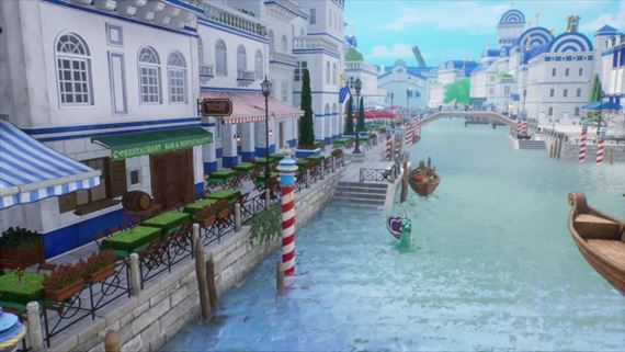 One Piece Odyssey ukazuje hrateľnosť v meste Water Seven