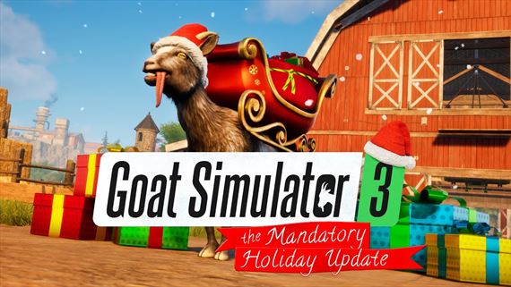 Goat Simulator 3 už oslavuje Vianoce s kozami