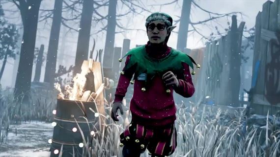 V Dead by Daylight sa zaal vianon Bone Chill Event