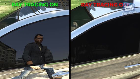 Ukážka ray tracingu v GTA V