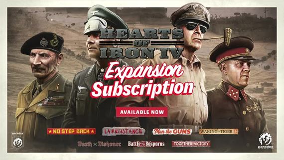 Vetky expanzie pre Hearts of Iron IV mete ma za mesan poplatky
