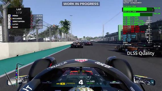F1 22 - gameplay s raytracingom s DLSS