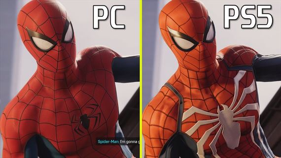 Porovnanie Spider-mana na PC a PS5