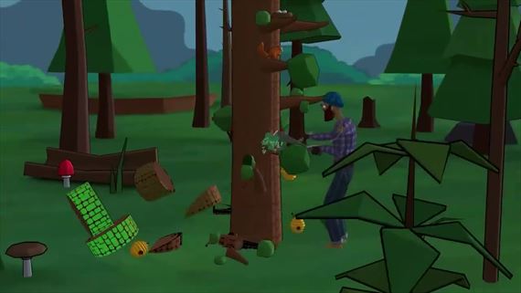 Timberman VR bude odušu rúbať drevo a stínať stromy