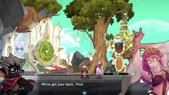 Fallen Tear vyzer v boji a pri poskakovan vemi lkavo