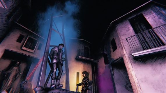 Saturnalia predvdza postup v hre, kde zaijete horor v Sardnii