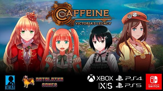 Vizuálna novela Caffeine: Victoria's Legacy vyšla na konzolách