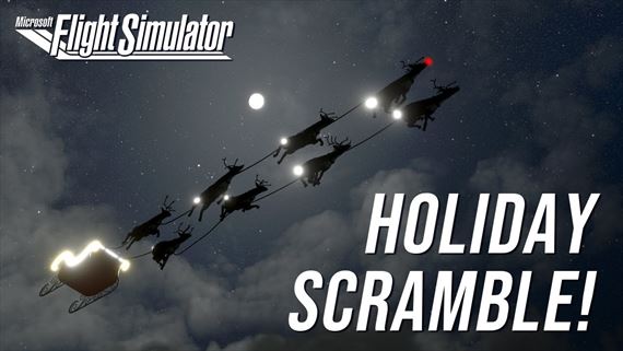 Flight Simulator prenasleduje Santu