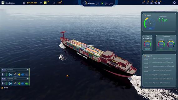 SeaOrama: World of Shipping vyplávala a ponúka námorný manažment
