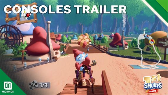 Smurfs Kart bude jazdiť už aj na Xboxe a Playstation