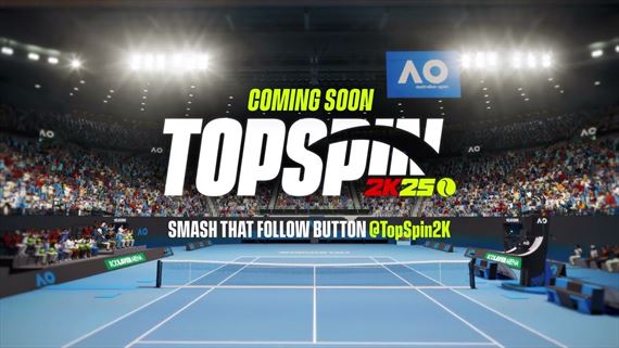 TopSpin 2K25 ohlásený a predvedený v krátkej upútavke