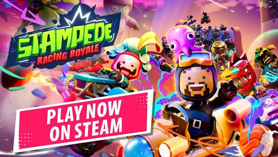 Stampede: Racing Royale jazdí na trati na Steame, pridajte sa zadarmo