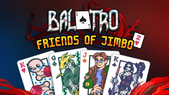 Balatro dostáva zadarmo druhý Friends of Jimbo balíček