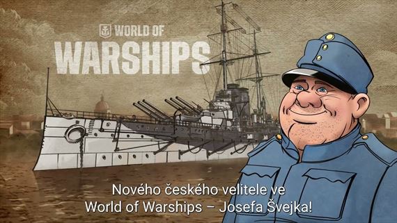 Švejk sa stal kapitánom rakúsko-uhorského torpédoborca Tatra vo World of Warships