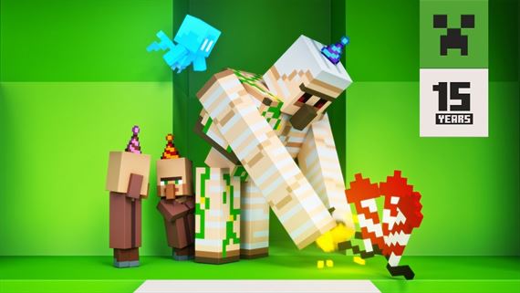 Minecraft spúšťa oslavy 15-tich rokov