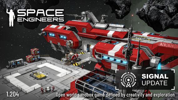 Do Space Engineers dorazil signál s novými blokmi a komunikáciou systémov