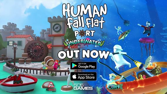 Human Fall Flat pridal na mobiloch dve mapy Port a Underwater