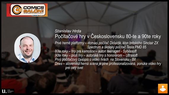 Počítačové hry v Československu 80-te a 90te roky - prednáška Comics Salon 2024