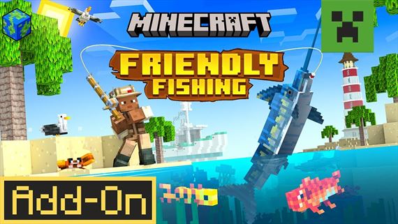 Minecraft x Friendly Fishing addon trailer