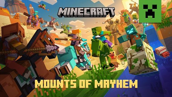 Minecraft dostal Mounts of Mayhem update