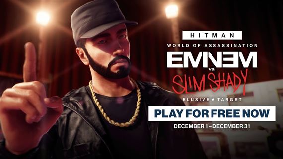 HITMAN World of Assassination ukazuje brfing misie Eminem vs. Slim Shady