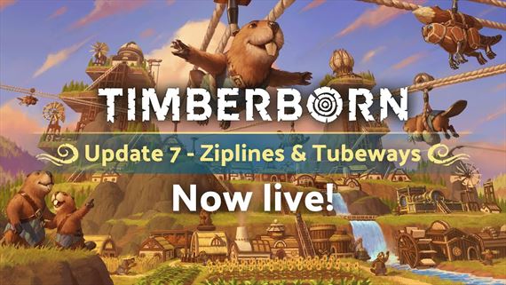 Timberborn pridáva 3D terén a unikátny modulárny transport