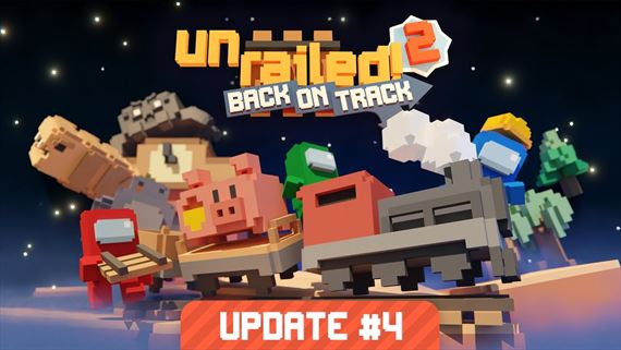 Unrailed 2: Back on Track dostáva nový obsah a Among Us crossover